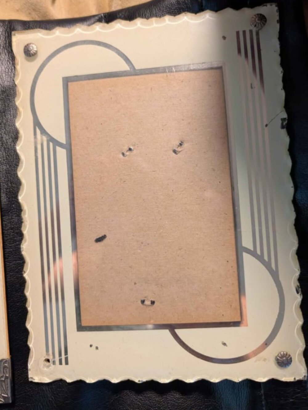 Antique art deco picture frames